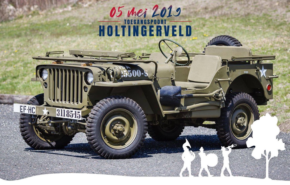 Altijd al eens een Willys Jeep, Dodge WC51 of een indrukwekkende GMC van dichtbij willen zien? Tijdens Vier de Vrijheid komt de bevrijdingsparade omstreeks het middaguur aan op de Toegangspoort Holtingerveld! 
Je kunt deze prachtige voertuigen dan van heel dichtbij bekijken!