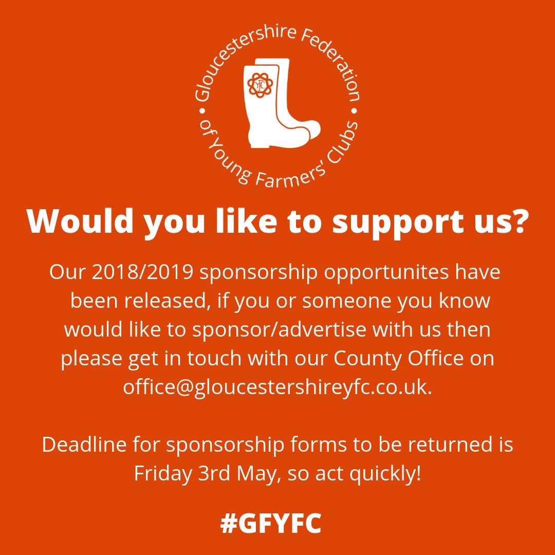 Our 2018/2019 sponsorship/advertisement opportunities are available now 🙌🏻

Please feel free to share with anyone who may be interested in supporting us, any support is gratefully received and there is a variety of options available ❤️

#GFYFC