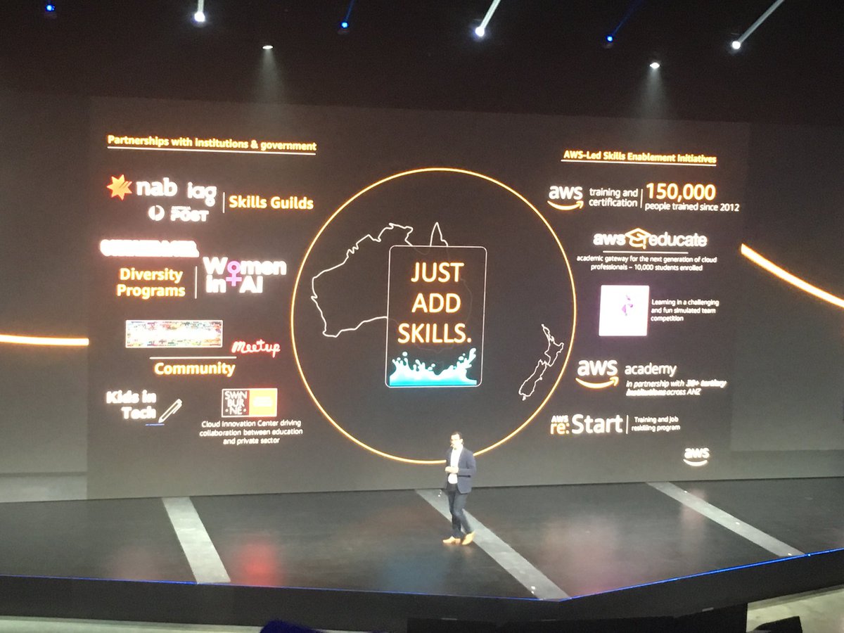 Damo_F's tweet photo. Continuous learning a key to success #nabcloudguild #AWSSummit @NAB https://t.co/yDKR7zQZgU
