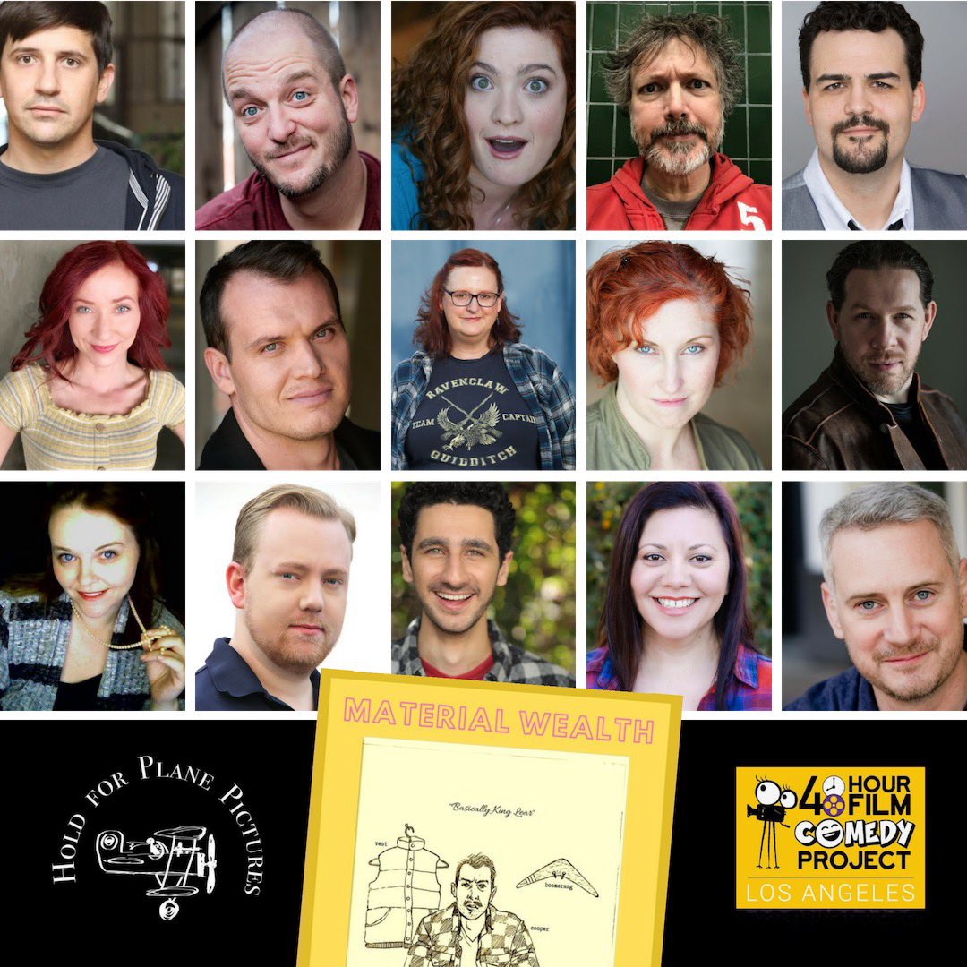 HoldForPlane's tweet photo. So proud of this @HoldForPlane team! Our newest project for #48HourFilmComedyProject has been nominated for Best Film, and we look forward to sharing it with audiences soon. #artistsontwitter https://t.co/csB3RLB0Ka