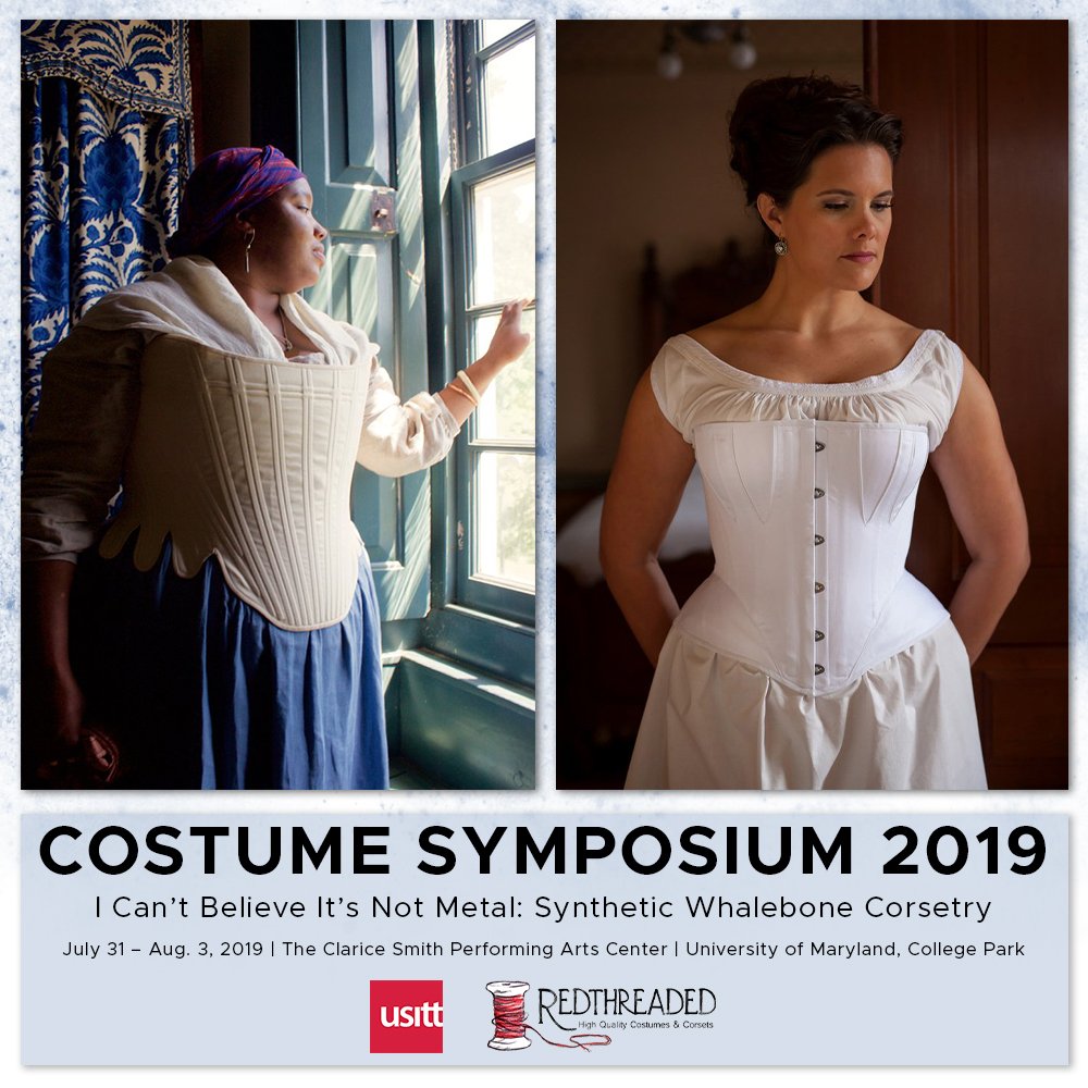 usitt's tweet photo. Join USITT and @RedthreadedCS for the 2019 Summer Costume Symposium July 31 - Aug. 3, 2019, inside @TheClariceUMD at @UofMaryland!
Learn all about what the workshop will entail and sign up now at https://t.co/tLLuWDwUlC.
#CostumeSymposium #CostumeDesign #USITT #Redthreaded https://t.co/6KSmbPbMcb