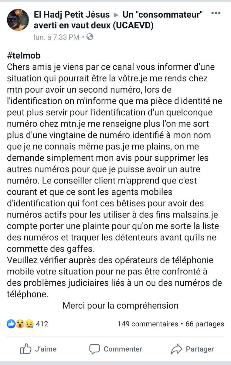 JulayaMoney's tweet photo. #Securité : pensez à vérifier auprès de votre opérateur qu'on n'utilise pas votre numéro de téléphone de manière frauduleuse.
A lire ici sur "un consommateur averti en vaut deux" 👇
#UCAEVD https://t.co/wTtzg23OUE
