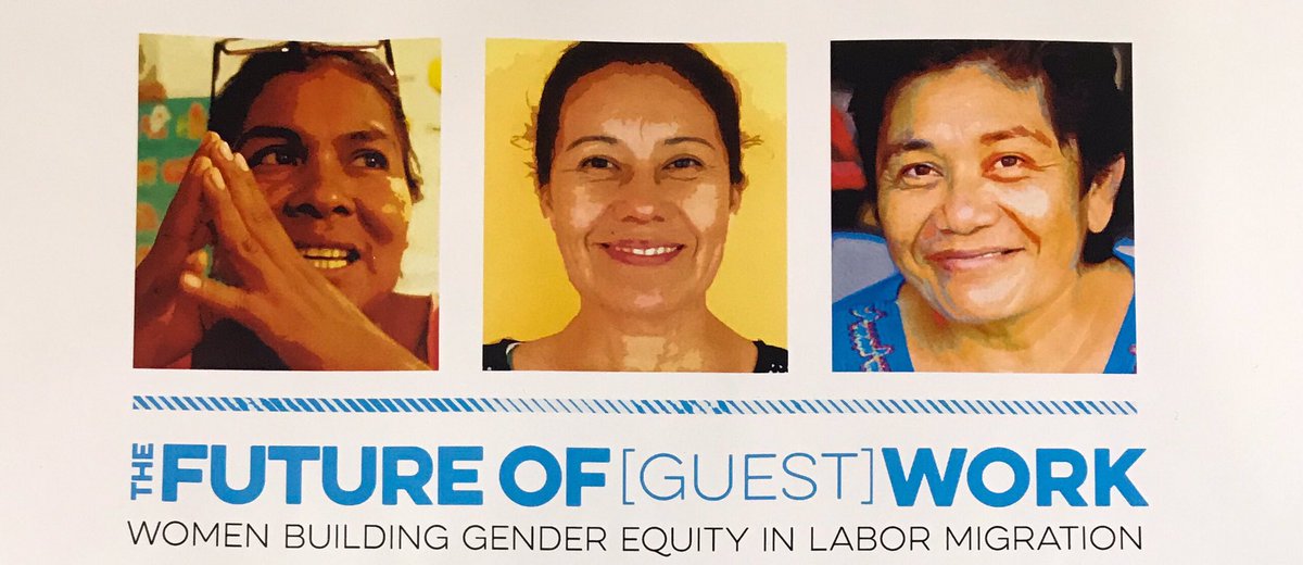 profe_c's tweet photo. Thank you @AFTOregon Lola Loustaunau &amp; @CTULocal1 Debby Pope for joining the conversation on the #FutureOfGuestWork Building Gender Equity in Labor Migration Programs. #Contratadas are some of the most exploited &amp; vulnerable wkrs. Cross movement building is essential. #Justice https://t.co/6cnF8gbPyz