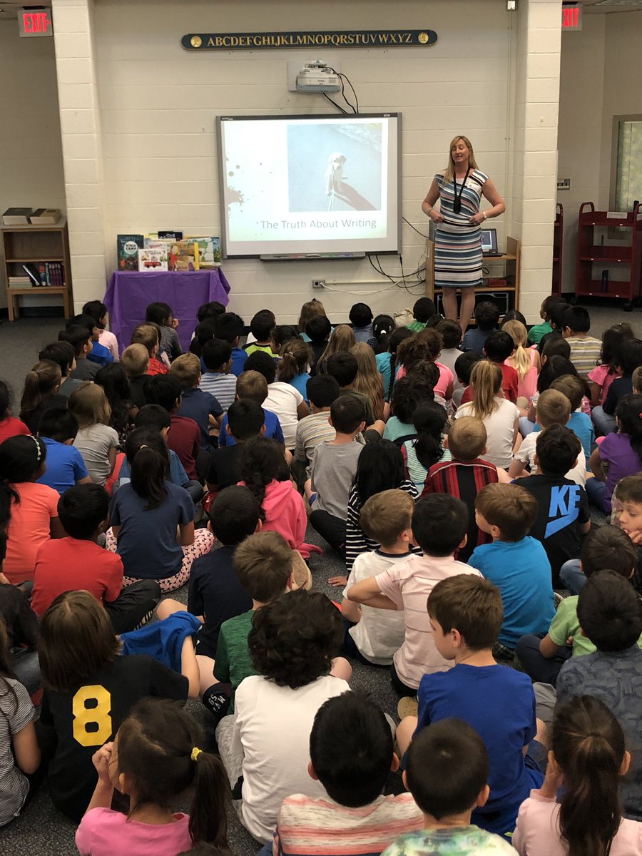 Many thanks to <a href="/SueFliess/">Sue Fliess</a> for sharing her ❤️ of writing with <a href="/Lees_Corner_ES/">Lees Corner ES</a> Ss we’re so excited to meet you! Thank you <a href="/LCESPTA/">Lees Corner PTA</a> for providing this opportunity for our Ss! <a href="/fcpsnews/">Fairfax Schools 🌟</a> <a href="/FCPSR5/">FCPS Region5</a> <a href="/FCPS_LIS/">FCPS Library Program</a>