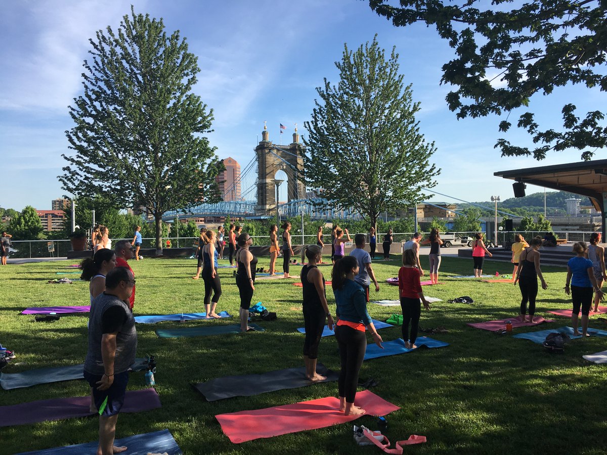Cincinnati Parks On Twitter It S Almost That Time Again The Smale Mind And Body Series Is Returning To Smale Riverfront Park The First Outdooryoga Class With Modo Yoga Starts On June 5