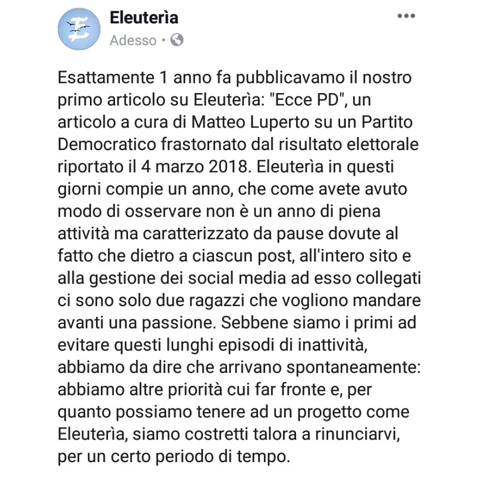eleuteriablog's tweet photo. Continua a leggere: https://t.co/yZOMJPhkdU https://t.co/Qq3xAQcSwG