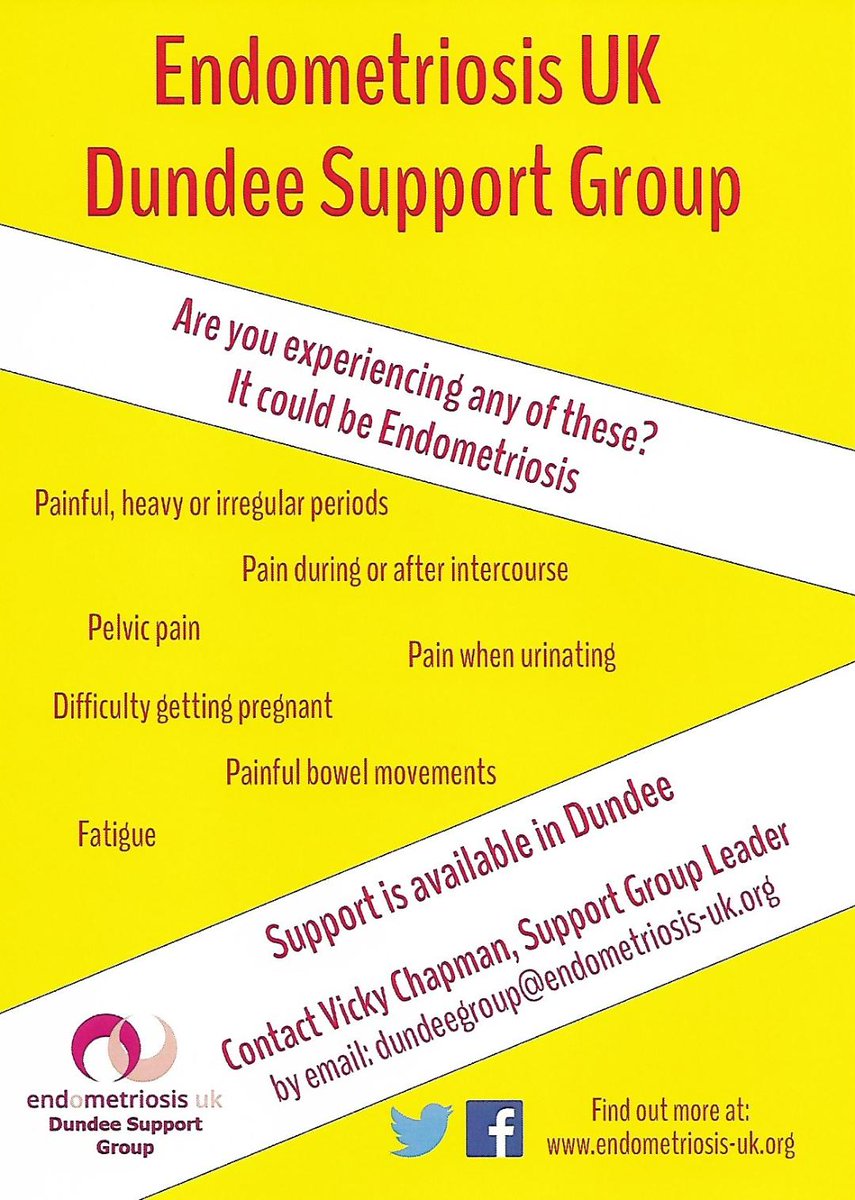 #Attention local businesses of #Dundee, #Angus, #PerthScotland - would you be willing to display information regarding a #localsupportgroup providing support to those #livingwithendometriosis? If yes, please get in touch or RT 💛 your support is appreciated 💛