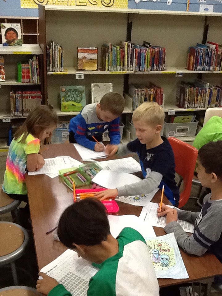 d61library's tweet photo. πβοΈπMonarch Book Club read a book about Louis Braille and learned about the Braille alphabet.βοΈ#d61learn,@D61DeLay https://t.co/LWgCyK4c7Y