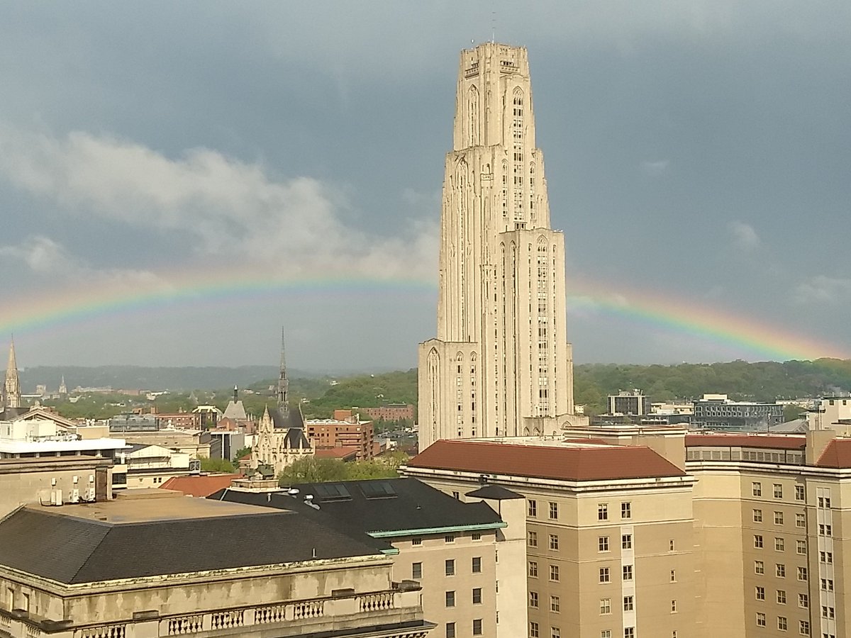 PittChemEugrad's tweet photo. Would you look at that? We hope there's a pot of gold at the end of our ChemE grads' rainbows! Miss you already, Class of 2019! #itsgoodtobecheme https://t.co/9qOXfkSJZu
