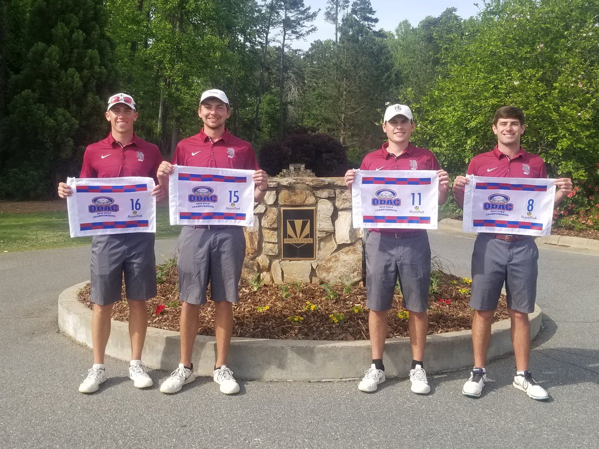 HSC_AD's tweet photo. Tiger Golf finishes ODAC Tournament in 3rd behind #10 W&amp;L and #6 Guilford. Will find out next Monday if team receives at large birth to NCAA championship.  #RollTigers https://t.co/uqhtxxpXob
