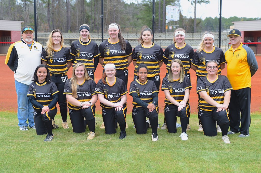 ftccathletics's tweet photo. 👏 one time for our Lady Trojans Softball Team advancing to the Region 10 Championship Tournament in their inaugural year as the #6 seed! They beat Bryant &amp; Stratton two out of three games this past weekend! #SecureTheSpot #BlackNGold #Trojans https://t.co/GaXHNOHL8Z