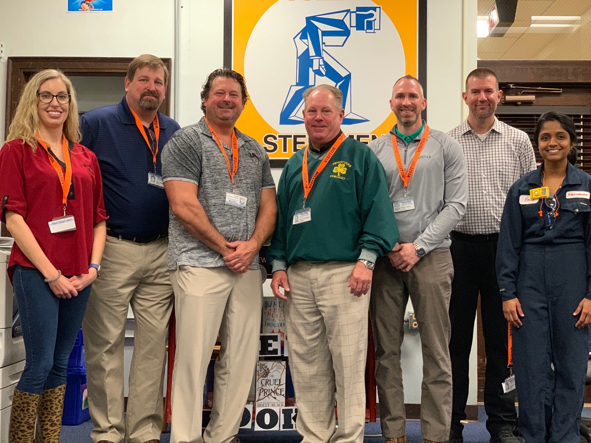 Students from Joliet Central's STEM Academy met with a variety of industry professionals to learn about prospective careers. Community partners that were present included ExxonMobil, Walco Tool &amp; Engineering, Vistar, Pipefitters Local 597, and IBEW Local 176.  Thank you!