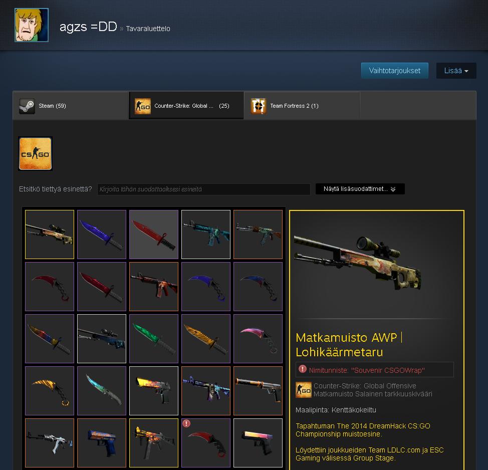 DaddyskinsCSGO's tweet image. Which of these CSGO items would you want in YOUR inventory?🤑

COMMENT! PICK ONE.