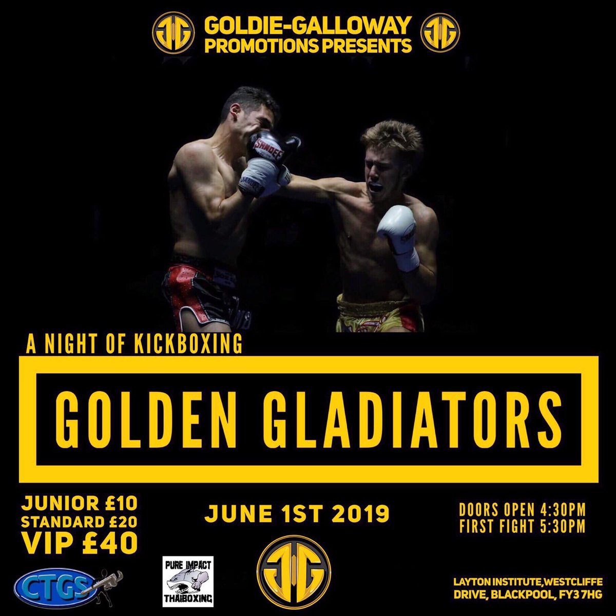 Thomasward9828's tweet photo. Please come down and watch myself and other lads from pure impact fight on June 1st in Blackpool on @william_goldie1 first show! https://t.co/7bdoYkvo71