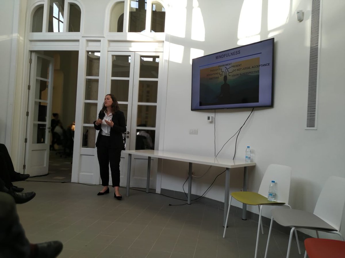 juddiity's tweet photo. Today at @BCNHealthHub doing a presentation about #ADHD, #VirtualReality and #Mindfulness. @vallhebron 
——————-
Avui fent una presentació sobre l’ús de la realitat virtual per aplicar Mindfulness a pacients adults amb TDAH al Recinte Modernista de #HospitalSantPau https://t.co/mTvBzj7mJz