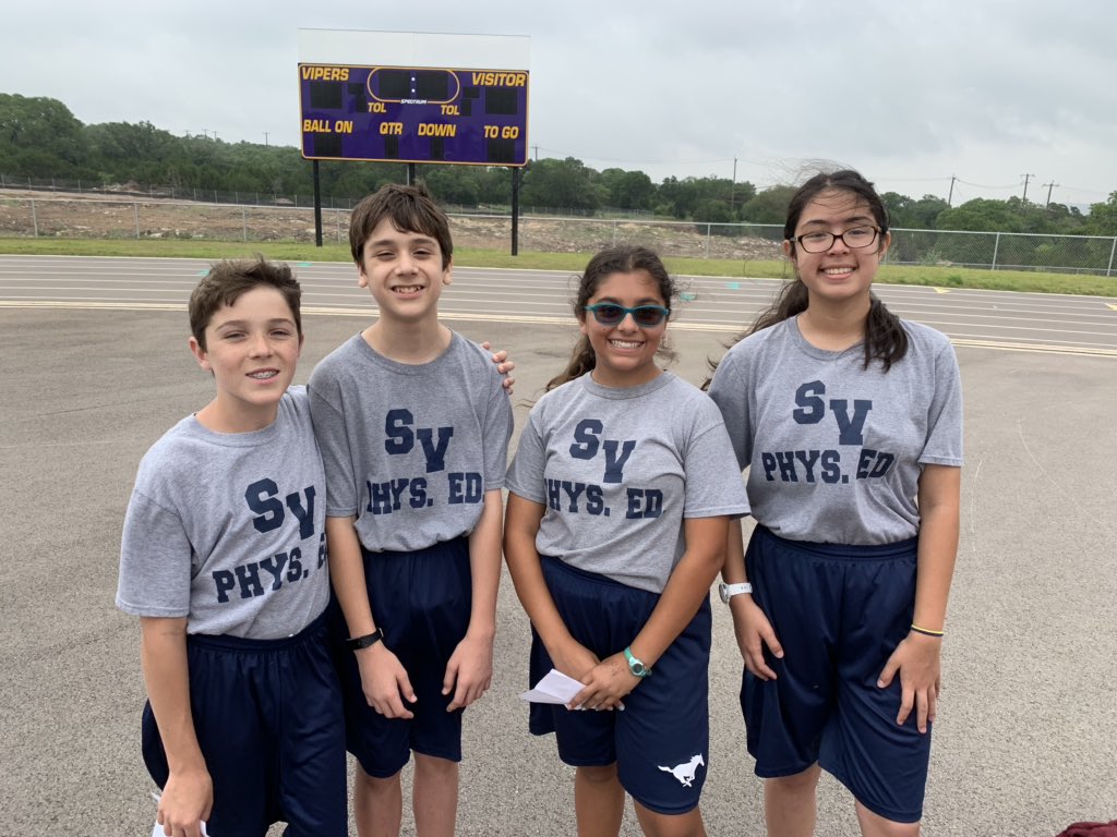 ComalPhysED's tweet photo. Congratulations to ALL the Comal ISD 7th and 8th Grade PE students who qualified to compete in today’s @ComalPhysED Games! Thank you coaches for your support! #PhysEdFit @MVMS_PE @MVMS_Hawks @cmsjags @DanvilleMiddle @PRMS_GIRLS_ATH @matthewsdeloach @SVMS_PE @CoachGIJOJO https://t.co/wBCr061h6P