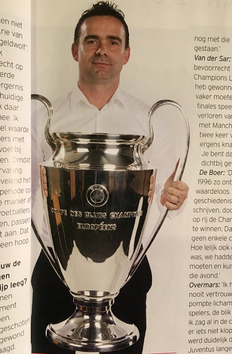 Marc Overmars, vier jaar geleden in VI #glazenbol #ajax #totaja