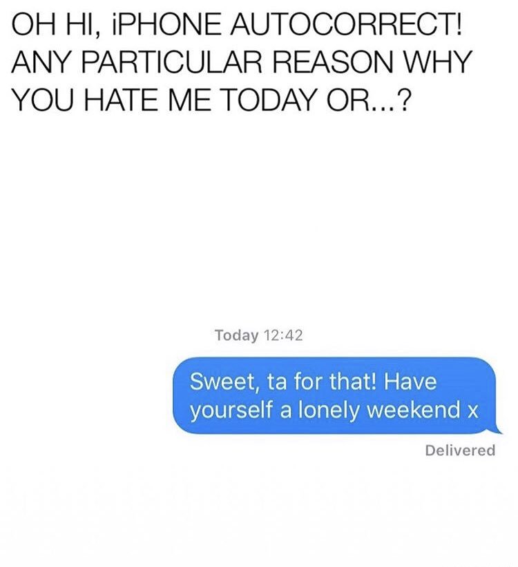 VirginRadioYYC's tweet image. When did you fall victim to auto correct? What did you say and who was it to? @KirstiinJFM #985VirginRadio #KirstiinJFM #AutoCorrectFail