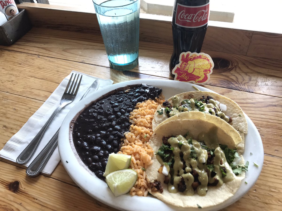 HootieMcOwlface's tweet photo. 🌮🌮🥤I ventured out for some lovely Al Pastor tacos @picasboulder today.😋 I’m not familiar enough with Lucha Libre to know the move being shown in the sticker, but I’d like to call it the “Taco Take-Down”❣️ #TacoTuesday #TacOhana #SoloTacos #WeeklyTraditions #TacoTakeDown 🧡 https://t.co/KGyg0FhoNh