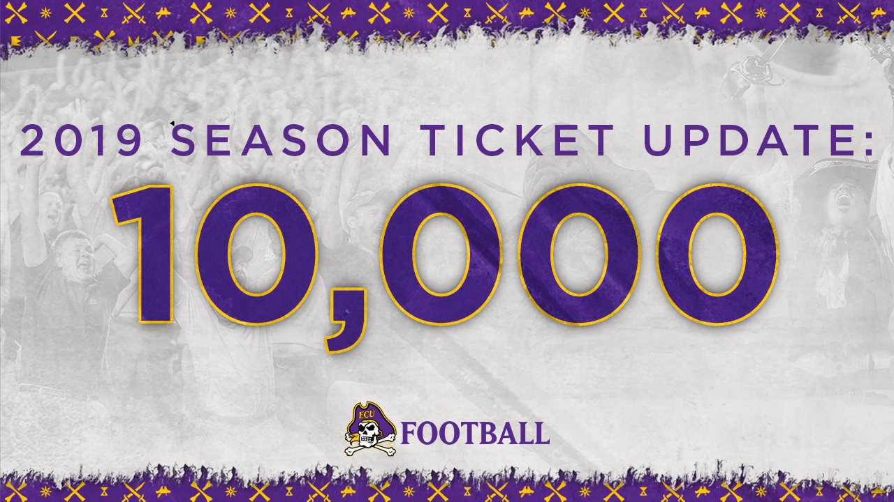 ECU Athletics on Twitter "🚨TICKET UPDATE🚨 We've hit the 10,000 mark in