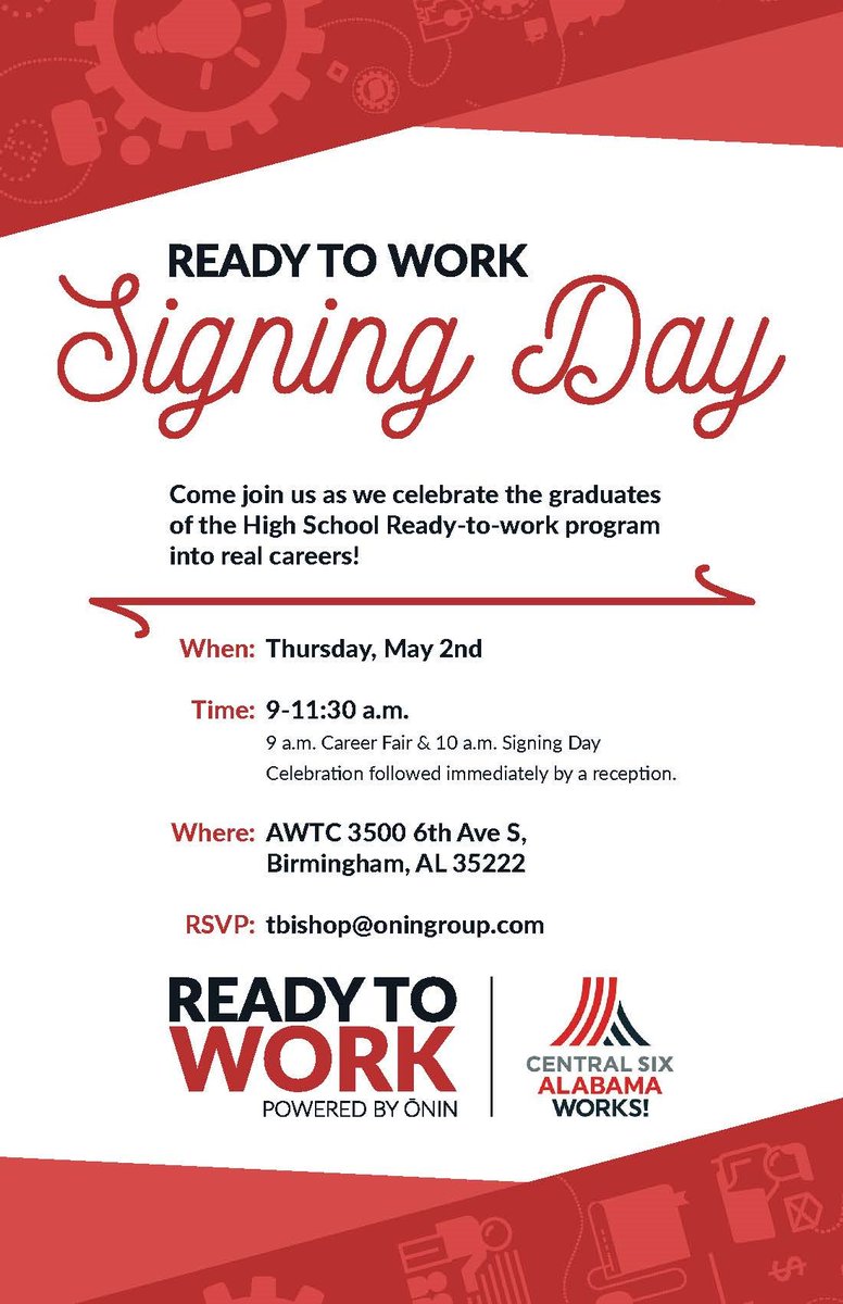 Ready to Work Signing Day is Thursday, May 2!