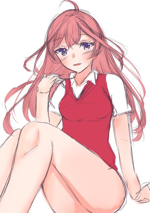 NasaさんがTwitterに投稿した中野五月(五等分の花嫁)のイラスト。