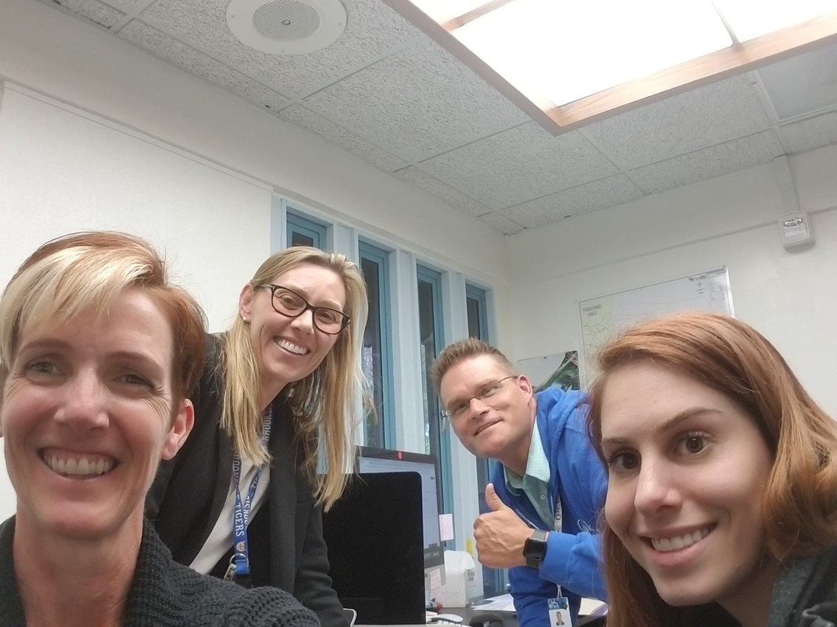 Great meeting with all the elem counselors and our fab director of student safety!