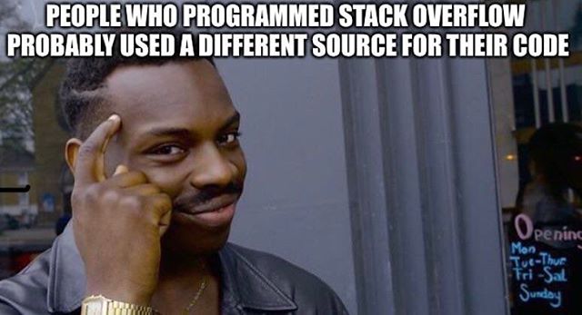 coderjokescom's tweet image. How did they solve this chicken or egg problem? 🐔🥚
#coderswillknow #stackoverflow #chicken #egg #coding #code #coder #programming #programmer #dev #developer #development #java #angular #reactjs #vuejs #php #rust #python #csharp #nodejs #npm #devops