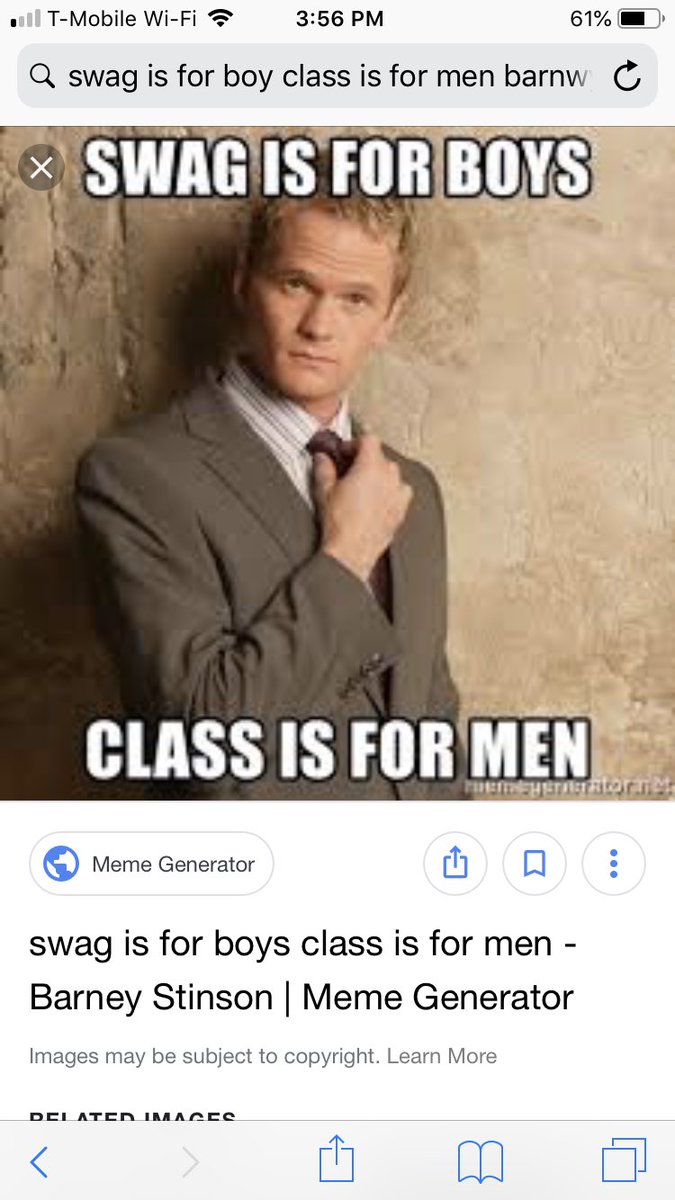 BurtAndSnow's tweet photo. @jbfan911 @SpenSpenBurt Swag, is for boys. 

Class, is for men. 

#swagisforboys #classisformen #swagisforboysclassisformen https://t.co/WvgNGsxznR