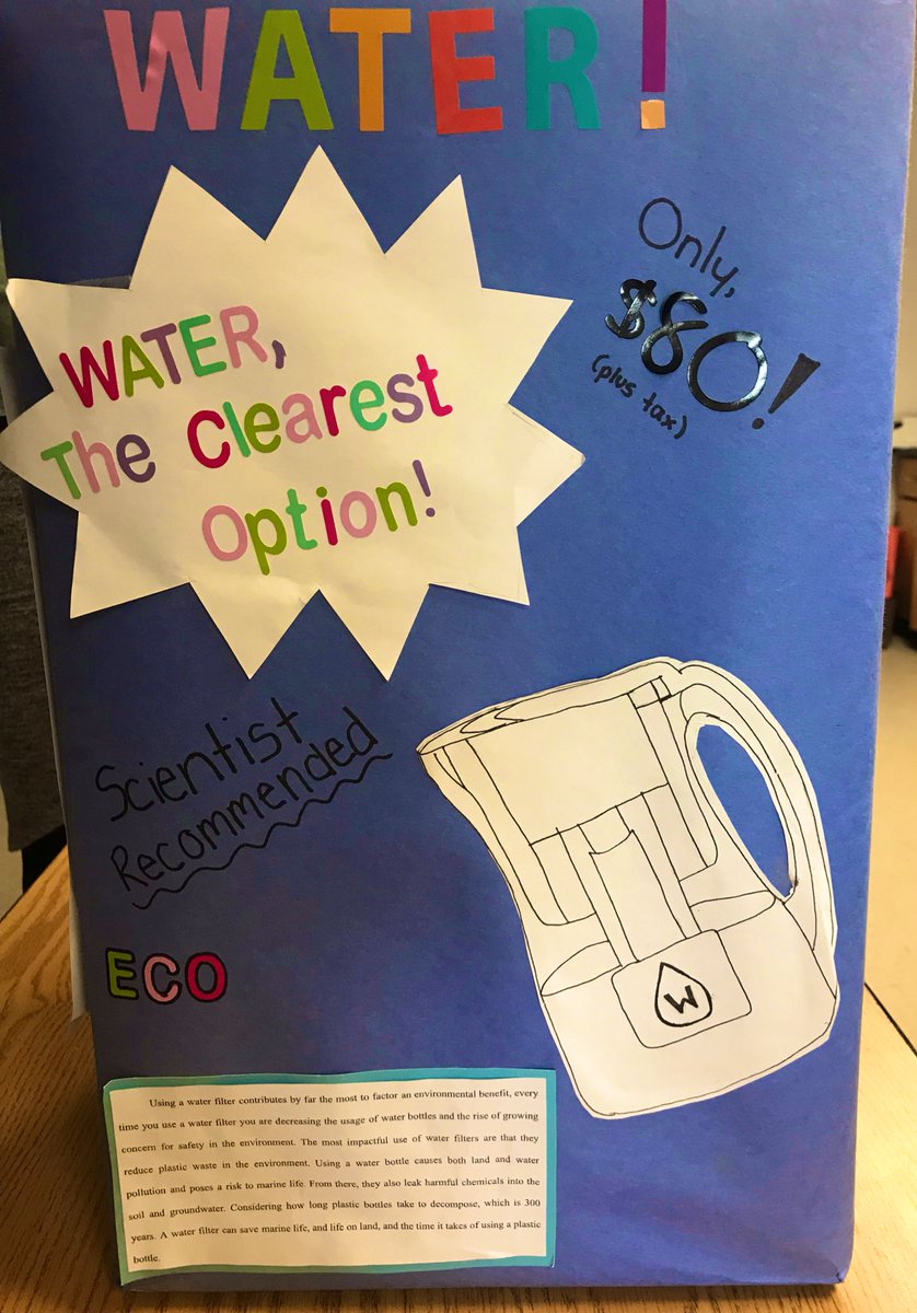 Mrs_Pastore's tweet photo. Clean Water System Invention & Display Board!π°π§ππΌ Looking forward to what other groups have come up with! @StJoachimDPCDSB #Gr8Science https://t.co/r5Ecogx5KI
