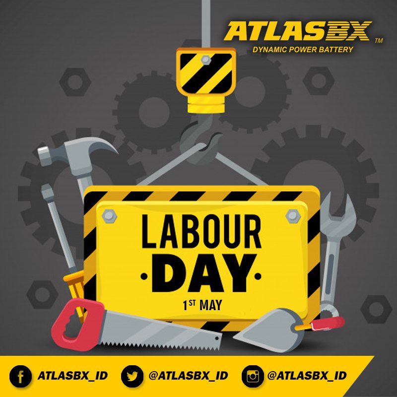 ATLASBX_ID's tweet image. Selamat Hari Buruh Internasional 2019. Semangat bekerja keras dan sejahtera bagi seluruh pekerja di Indonesia.

#MayDay #HariBuruh #StartStopSystem #Charge #AkiMobil #Accumulator #AccuMobil #AccuMaintenanceFree #MaintenanceFree #AkiKorea #BateraiMobil #Baterai #IdlingStop