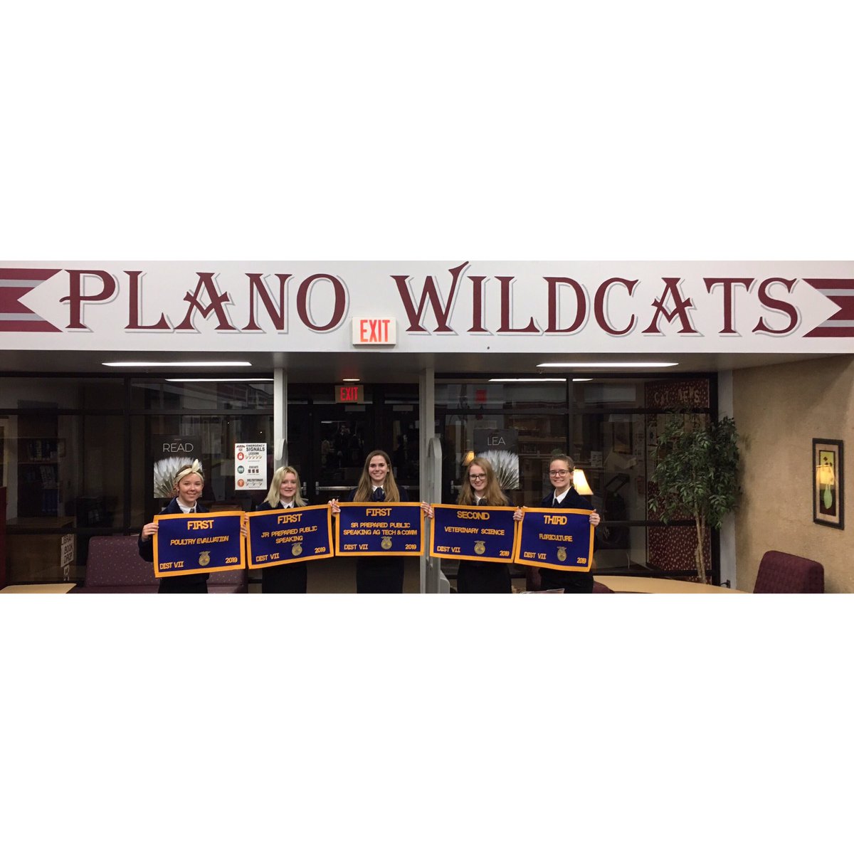 Tonight we hosted the District 7 Meeting &amp; Degree Check. Congrats to Ashley &amp; Chloe for advancing to Area in their speaking contests. Chloe is also advancing as a Star Greenhand candidate.
