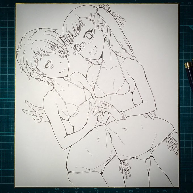 金曜日にboothのコミッション色紙を、1キャラ3枚、2キャラ2枚を在庫しますので、お待ちの方はチェックしておいて下さい。
https://t.co/YnWmy2GneL 