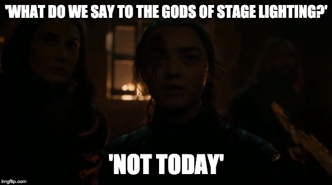 bingeofthrones's tweet photo. Seriously, has someone checked the vision of the lighting guys? I'm still confused. 

#S8E03 @Maisie_Williams @caricevhouten #Arya #Melisandre #TheHound #gameofthronesmemes #GOT #GOT8 @GameOfThrones @HBO #forthethrone #season8 #episode3 #darkAF https://t.co/8YHyFM1mxu