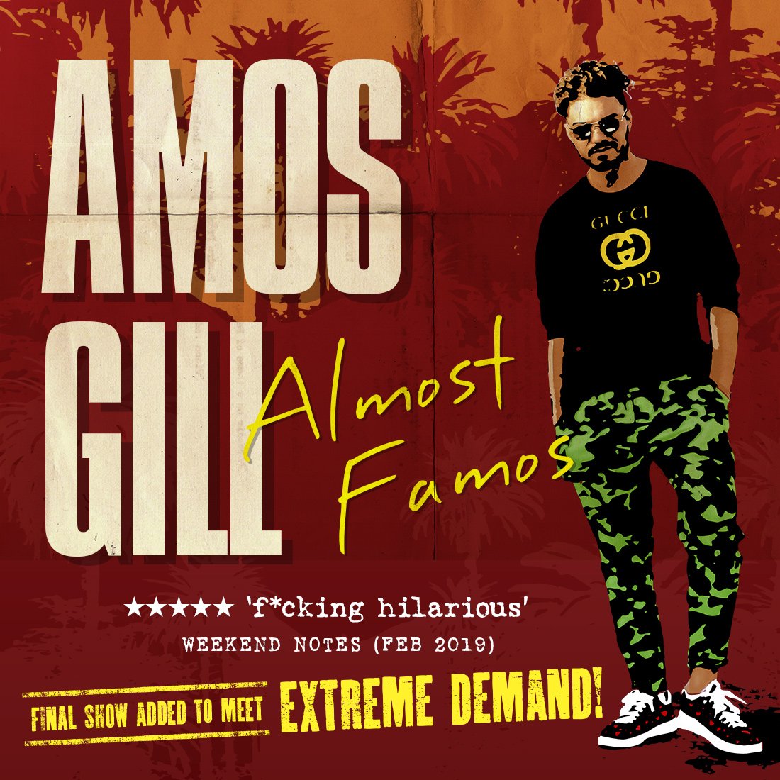 NEW SHOW ADDED 🔉 To meet overwhelming demand, <a href="/AmosGill22/">Amos Gill</a> Comedy has added an extra show to his <a href="/Syd_Comedy_Fest/">SydneyComedyFestival</a> run on Sat 4 May! Tickets on sale now.

🎫 frontiercomedy.com/amosgill