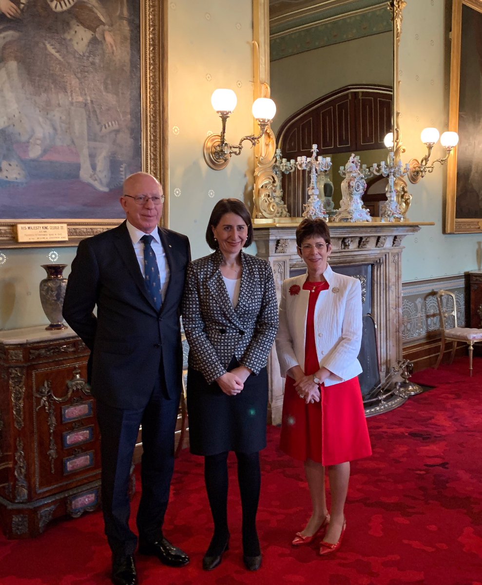 GladysB's tweet image. Thank you, Your Excellency General The Hon David Hurley AC DSC (Ret’d) and Mrs Linda Hurley on behalf of the people of NSW for your outstanding service. Was pleased to call in on your last day as NSW Governor. We will all look on proudly when you assume the role of GG next month.