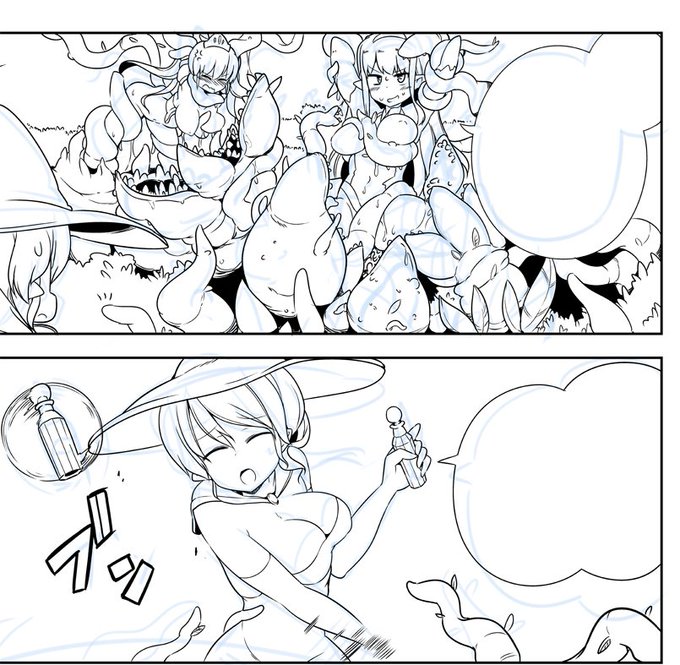 礼和になっての初お絵かきは触手のペン入れでした🥰 