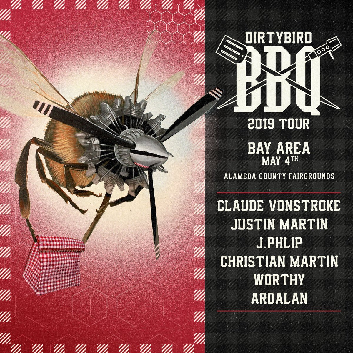 justinmartin's tweet photo. It's @Dirtybird BBQ season! Kicking things off this Saturday in the Bay Area w/ the OG crew!
Tix: https://t.co/wCloRdnrIN https://t.co/jEuZYFWhYf
