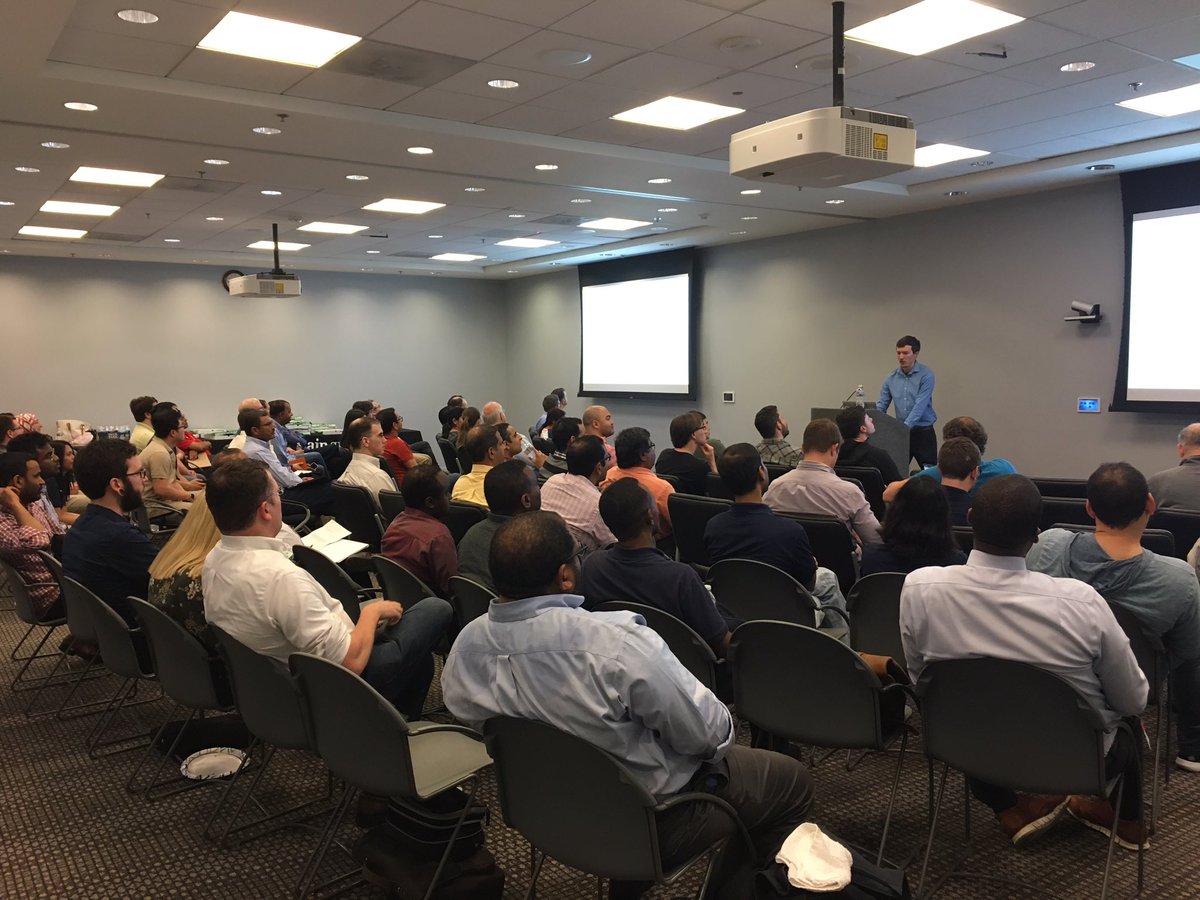 wnilkamal's tweet photo. Great work @aosama &amp; Matt Gillet from @FINRA_Tech on presenting “Machine Learning At Scale” at the “Apache Spark Interactive” meetup hosted at @FINRA. More than 75 in attendance. Great job guys! https://t.co/ZpUu3lQD4J
