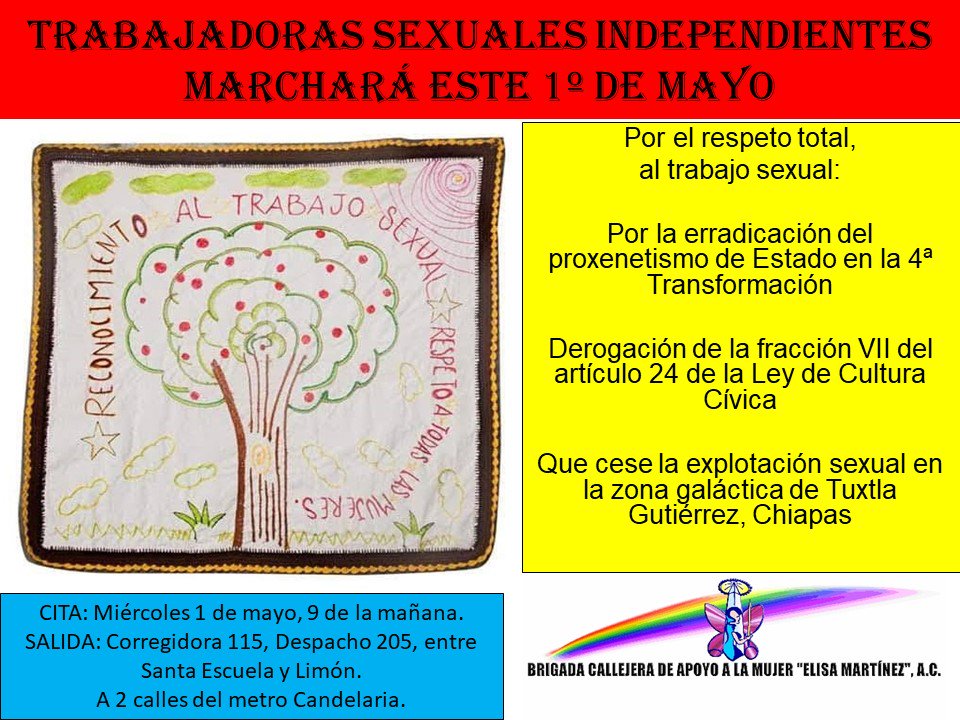ChapataC's tweet photo. ¡Mañana marchamos!
Por un trabajo:
Libre, digno, autónomo, apartidista, solidario, horizontal, de izquierda, fraterno, mutualista, transformador,antipatriarcal, recíproco y por el buen vivir.
<3 Te esperamos https://t.co/35wUmbz7V5