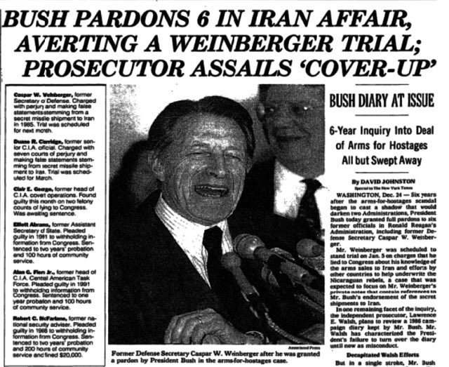‪Remember when they called William Barr “#CoverupGeneralBarr” because of his role in burying evidence of President George H.W. Bush’s involvement in “Iraqgate” and “Iran-Contra” and approving pardons for the conspirators?‬

‪I do. It’s why Trump picked him.‬
‪https://www.rawstory.com/2019/03/stunning-history-william-barrs-crusade-bury-evidence-protect-republican-presidents/amp/?__twitter_impression=true‬