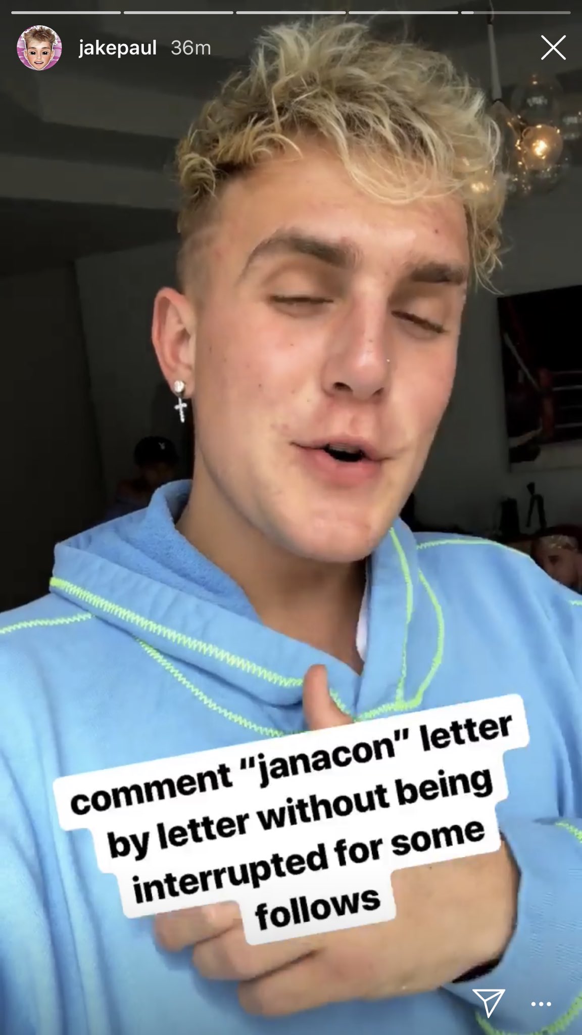Jake paul cross earring online