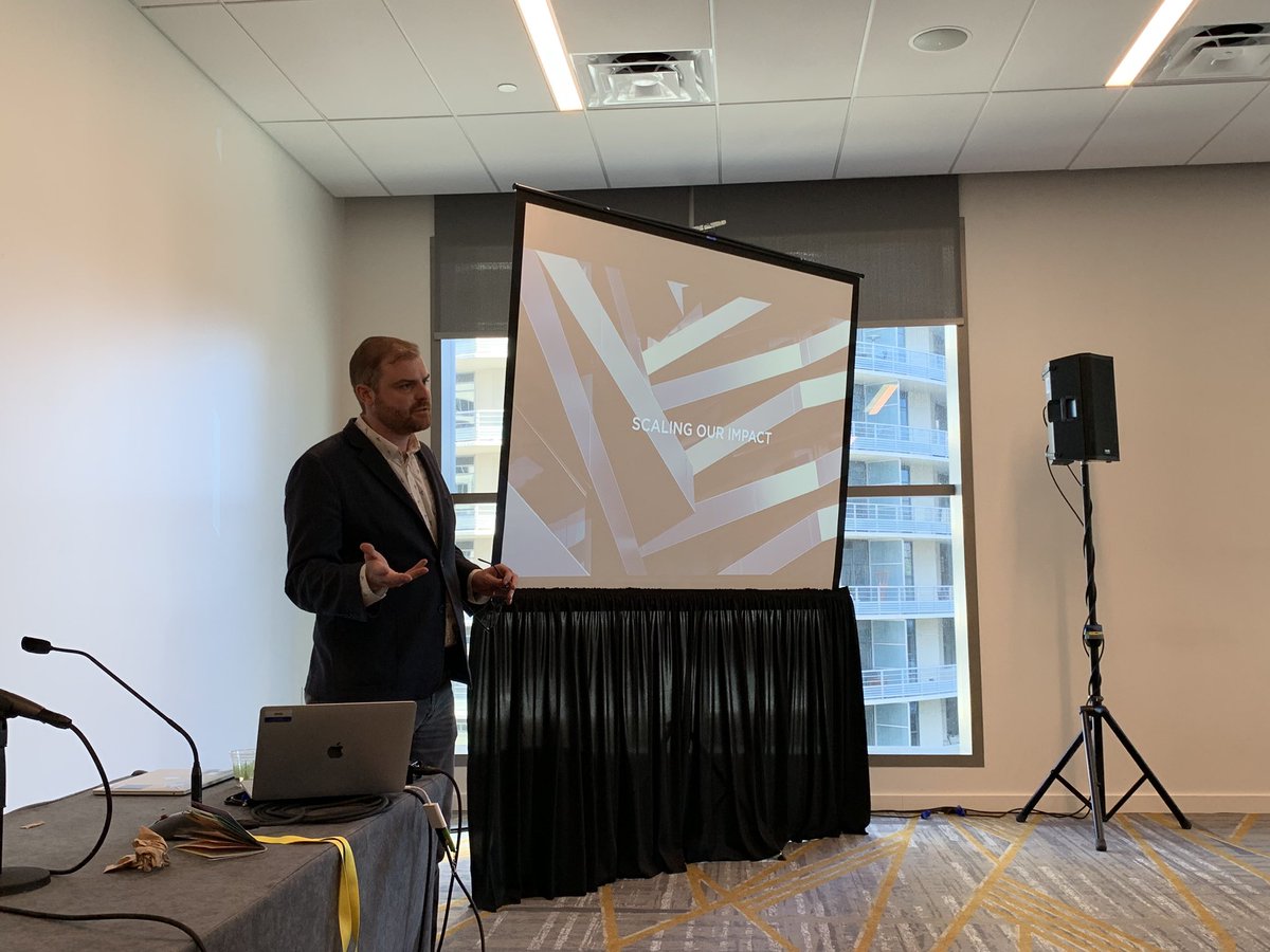alexandcompany's tweet image. James Connelly @the_eco_nelly and Alex Muller of @Living_Future kicking off the #LF19 meeting of the #LP50, an industry collaboration of manufacturers creating fully transparent healthy and low-carbon materials. Learn more: living-future.org/lp50/