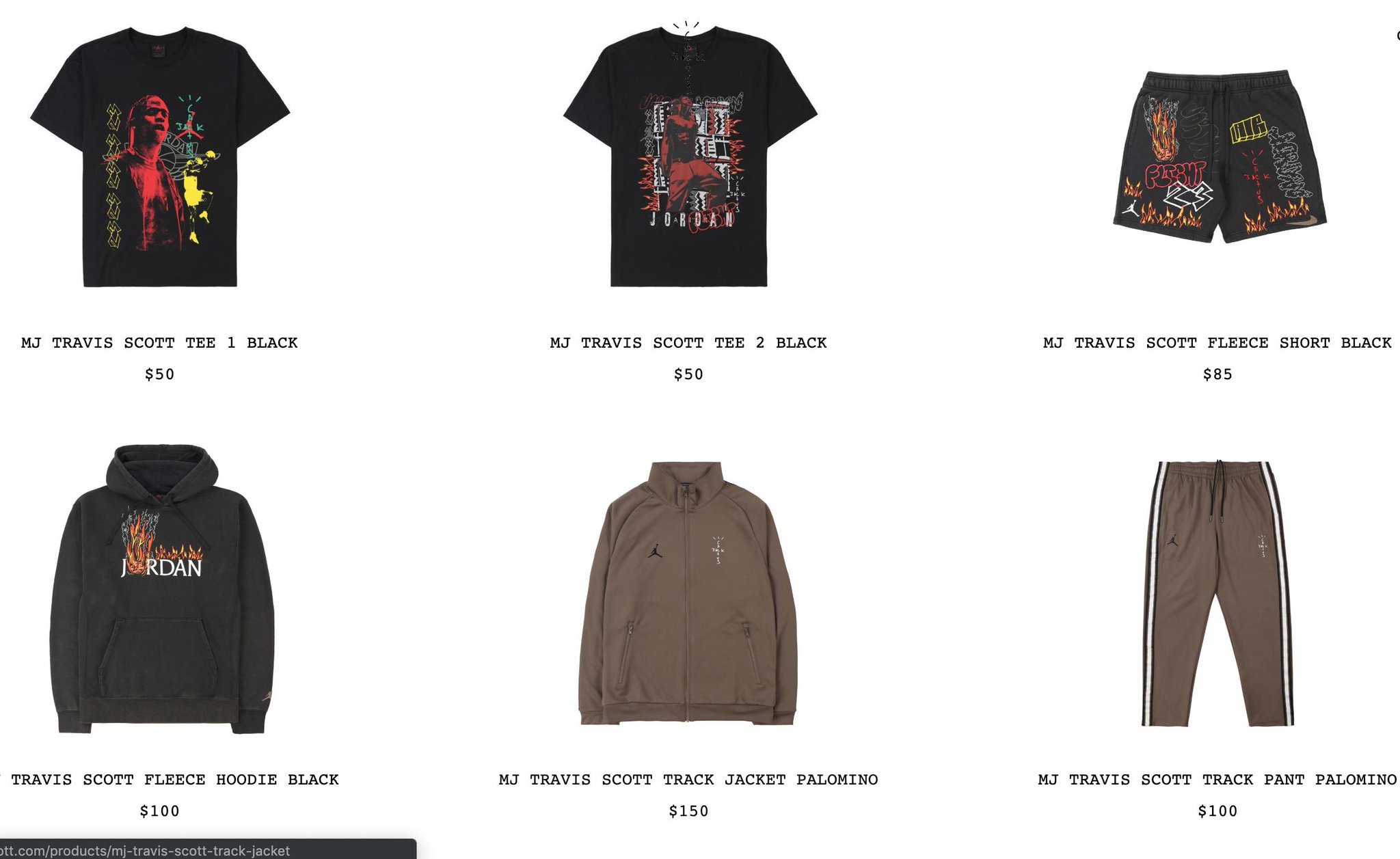 travis scott mj track jacket