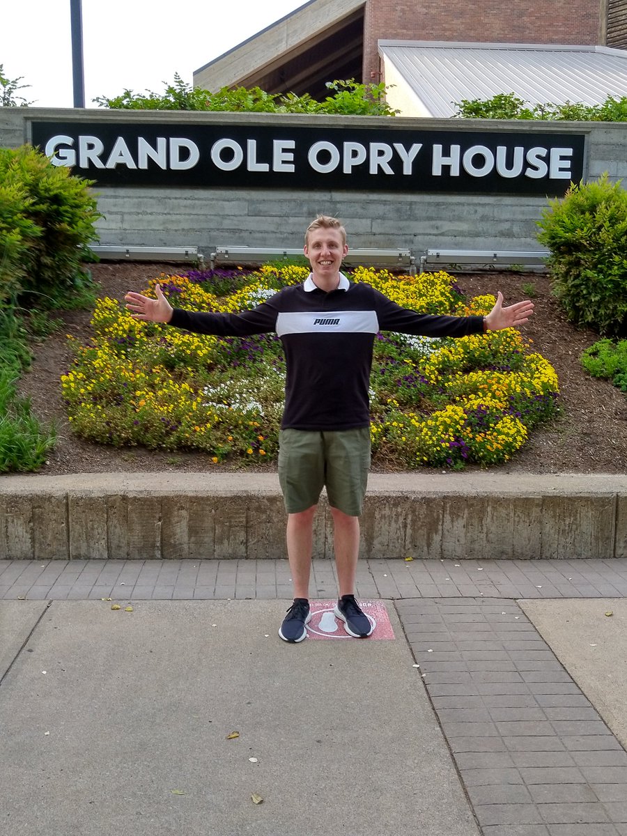 Made it down to the home of country and sat my butt down in seat K14 all the way from South Africa! 🇿🇦 #OPRY #LFG