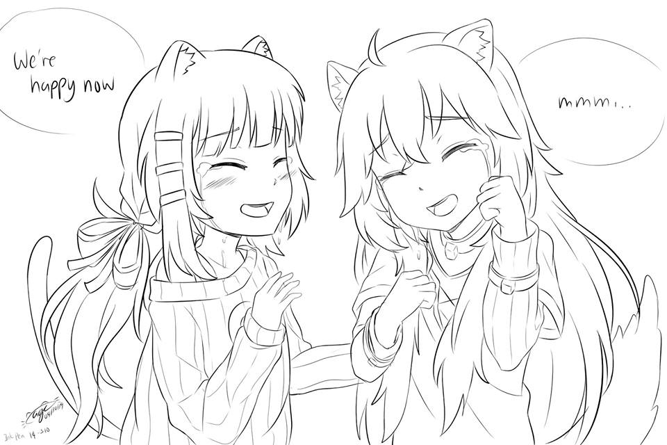 It's okay. We're free. We're happy now. Thanks to our "hero".
ToT Ughh they're alike in many ways and I can't help but be glad that they are saved. Precious bbys must protecc!
Cinnamon and Raphtalia ToT <3 I love you both
re: quick sketch
when in zone be like
It's been awhile