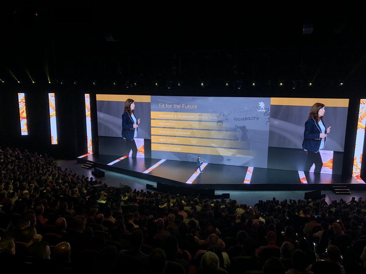 Grainne Kearns CIO Lion: Our internal teams have realized that IT can drive innovation  #awssummit