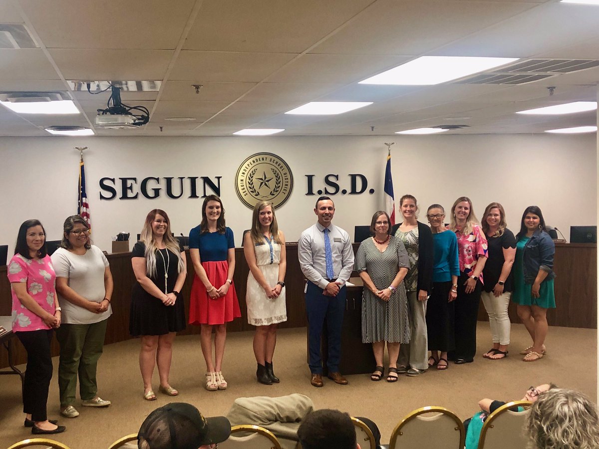 What a great night at the Seguin ISD Board Meeting celebrating Laci Stamm, AJB Teacher of the Year as well as all other Seguin Teachers of the Year! #MatadorFamily