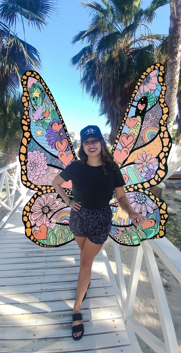megggswift13's tweet image. When swifties who don&apos;t live in Nashville get creative 🦋💗 ladies and gents comment with all your wings! @taylorswift13 I LOVE YOU!!! @taylornation13 #TaylorSwiftIsBack #MEmural