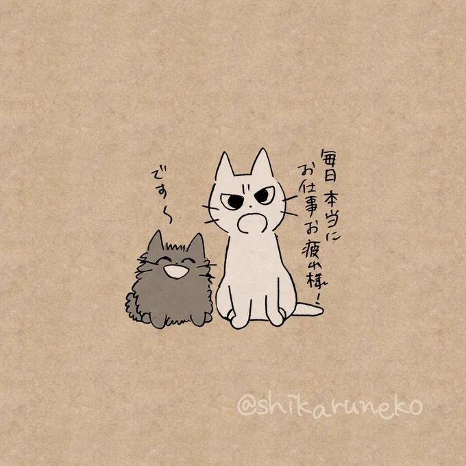 ゴールデンウィーク期間も仕事に励む人と、しかるねこと、あまやかすねこ 